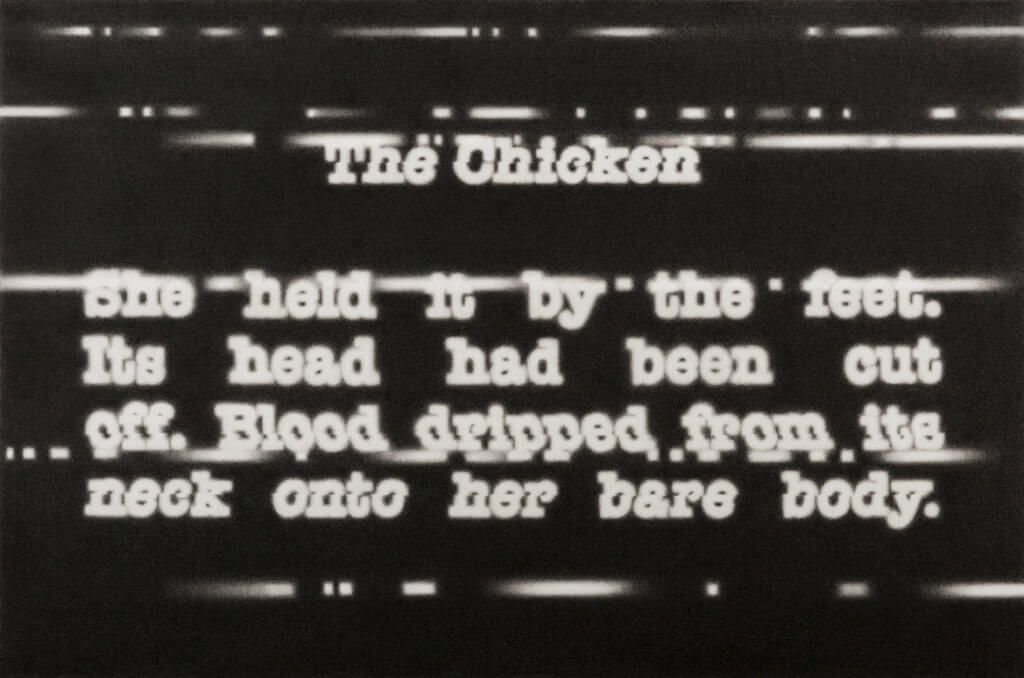 Steffen Kern Ohne Titel (nach Ana Mendieta Untitled (Death of a Chicken) 1972), Kohlestift auf Karton 2017